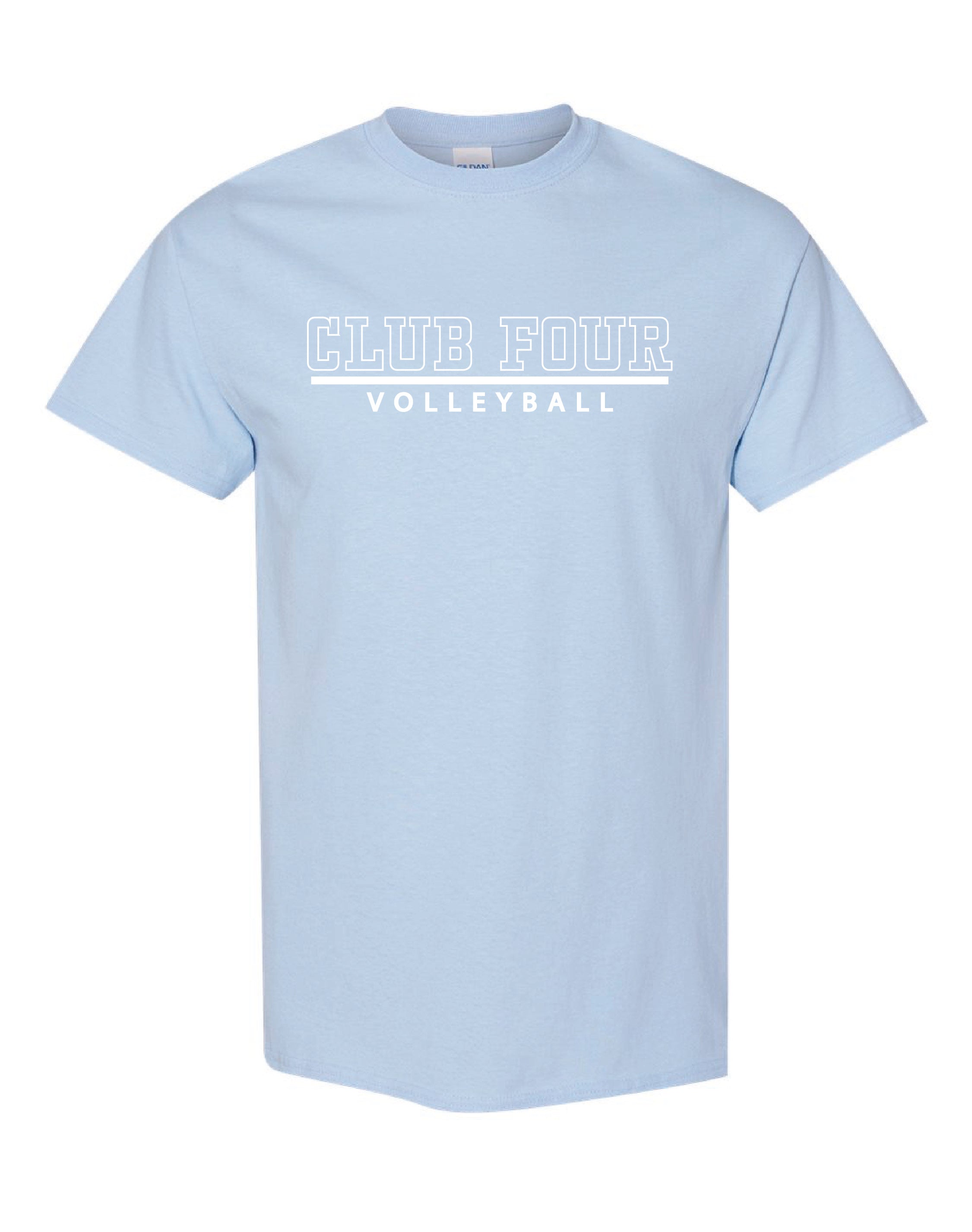 Club Four Volleyball Easter Edition T-Shirt, image size:2251x2850