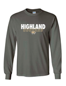 Highland Cougars Long Sleeve T-Shirt