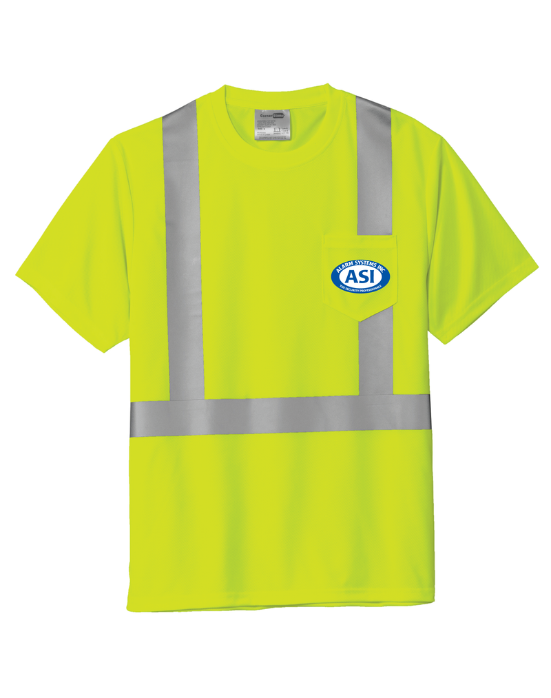 Alarm Systems Inc. Work Pocket T-Shirt