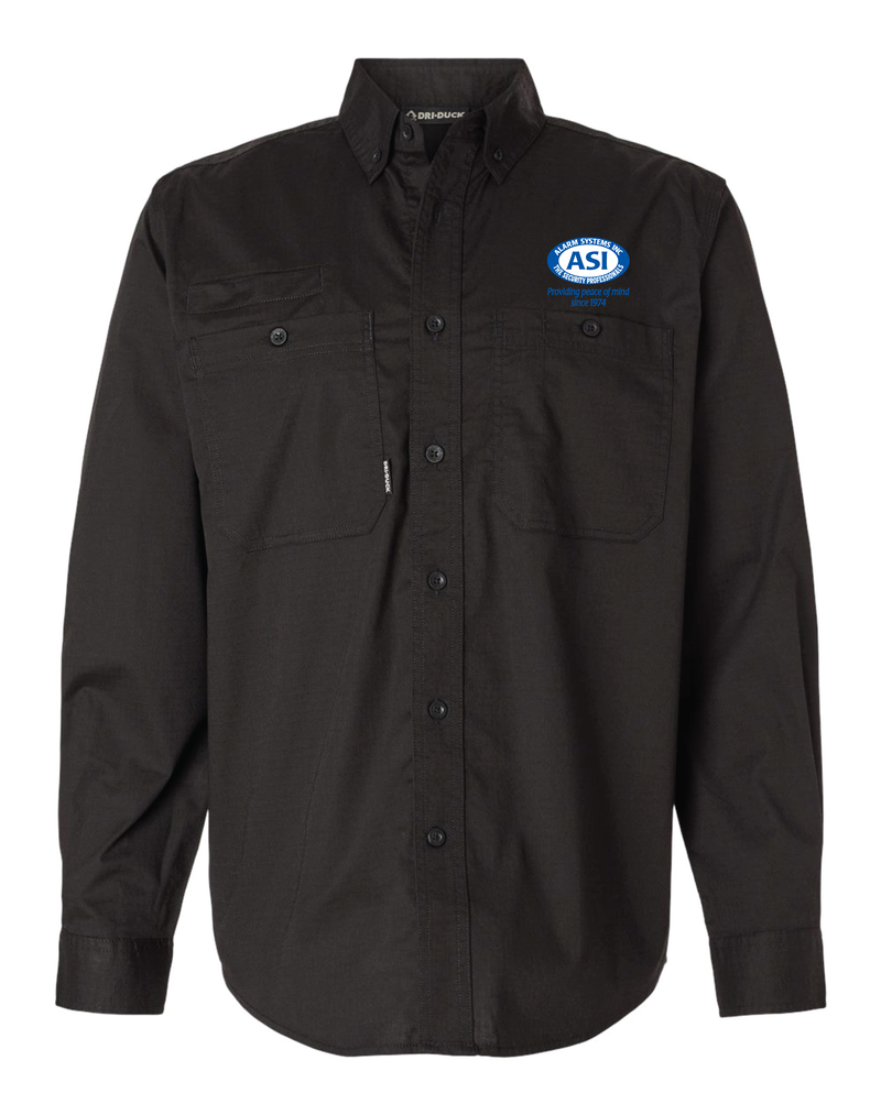 Alarm Systems Inc. Double Pocket Long Sleeve Button Down