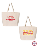 Discouraged Never Canvas Tote