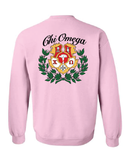 Chi Omega Crest Crewneck Sweatshirt