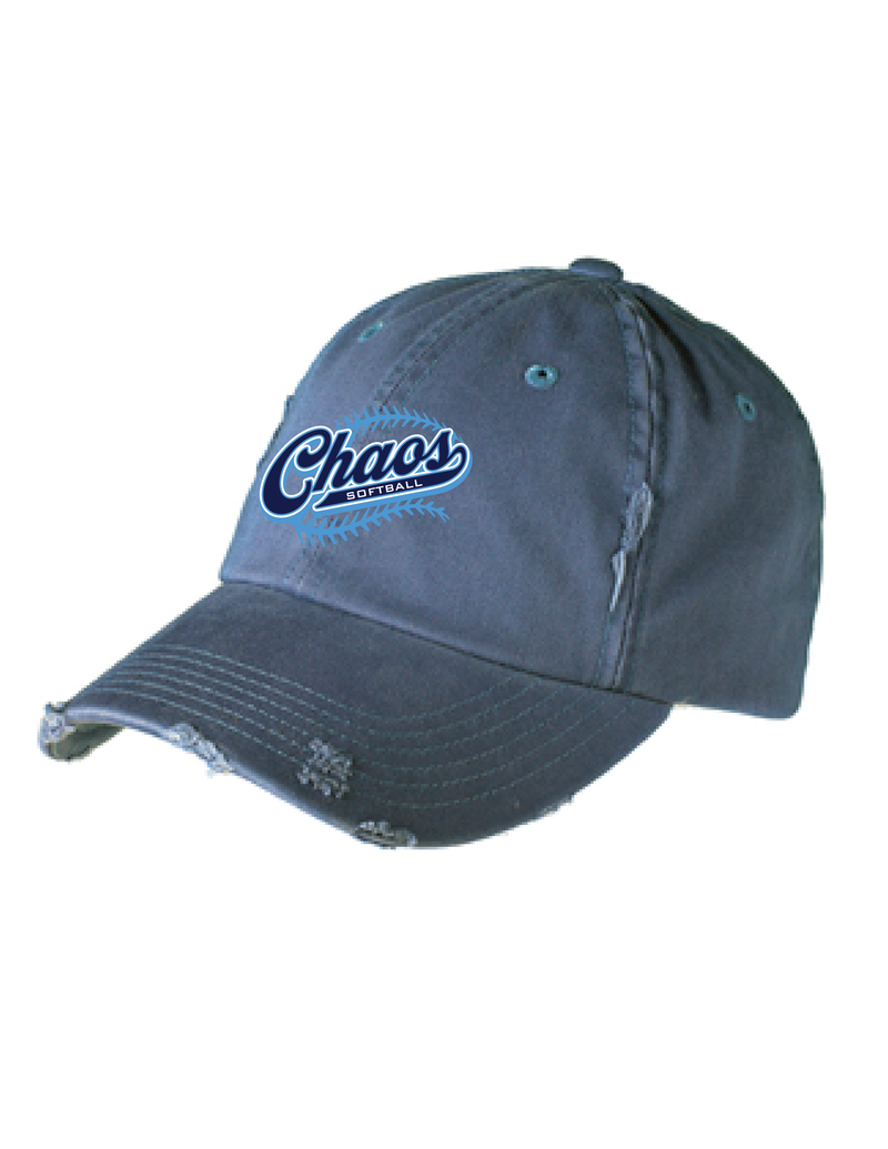 Chaos Softball Distressed Cap