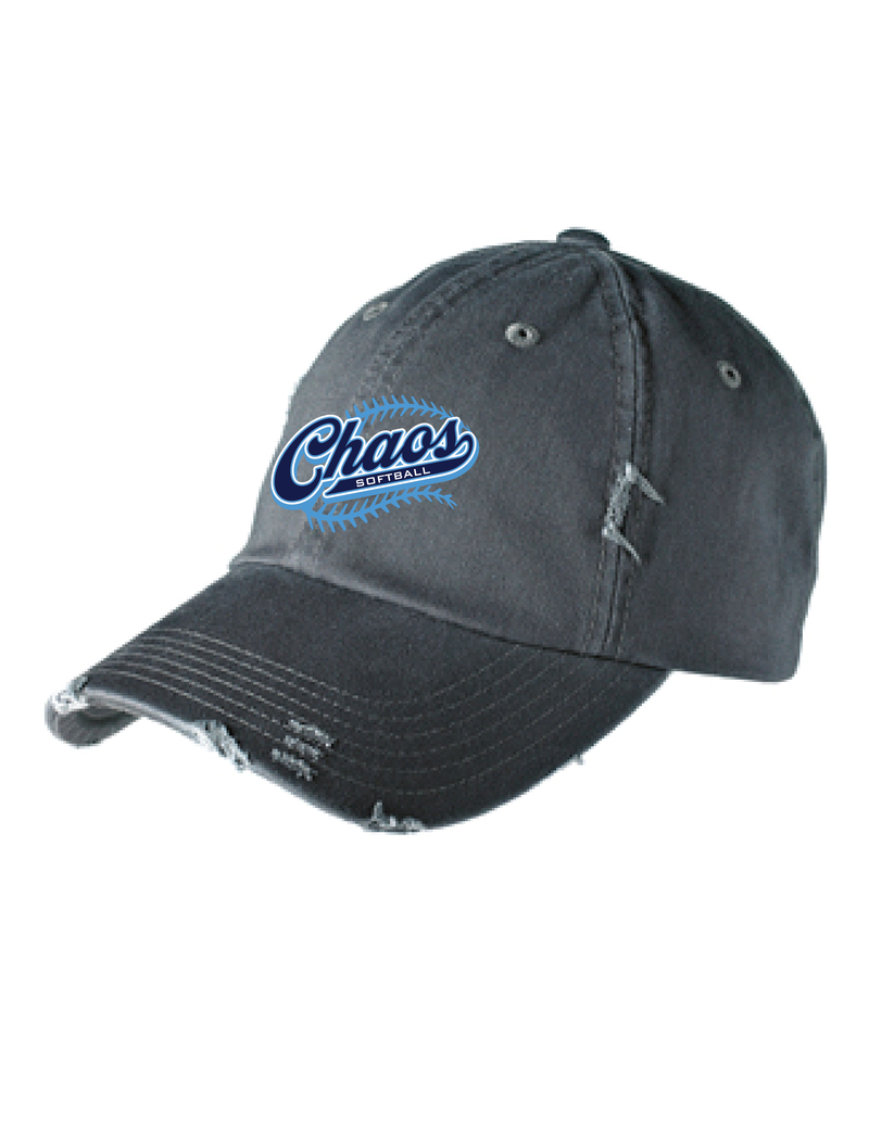 Chaos Softball Distressed Cap