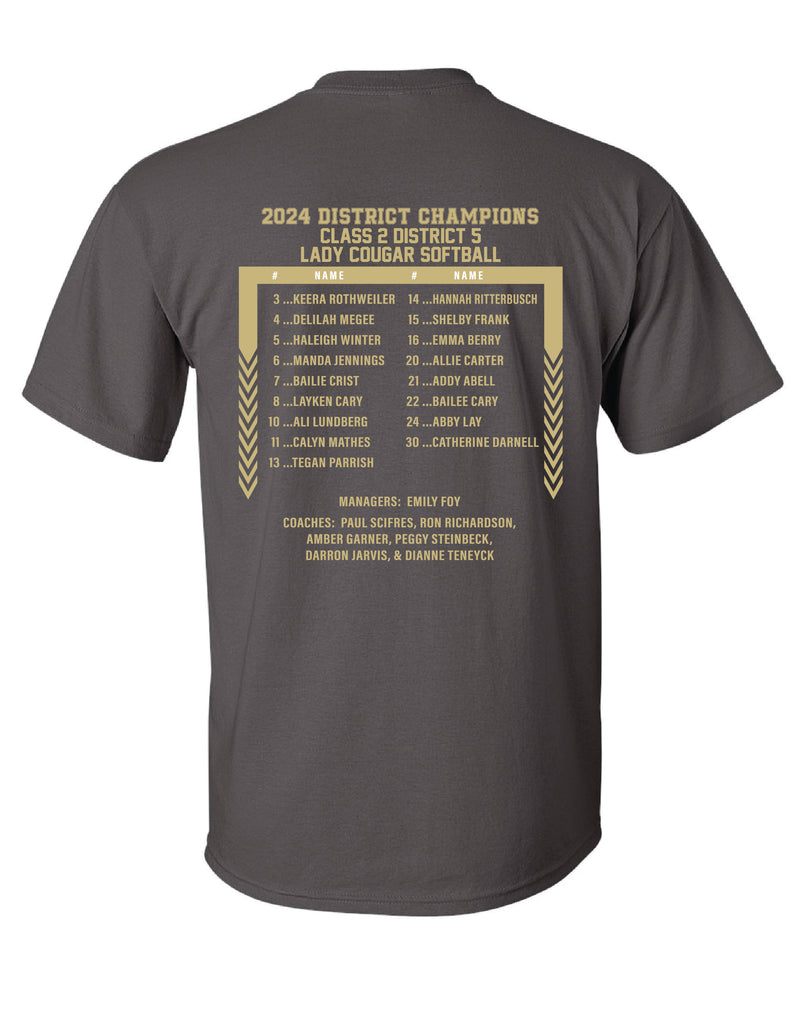 Highland Softball District Champs 2024 T-Shirt