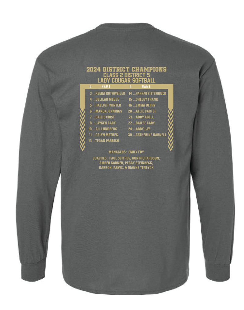 Highland Softball District Champs 2024 Long Sleeve T-Shirt