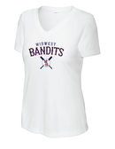 Midwest Bandits Ladies Drifit V-Neck Tee