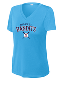 Midwest Bandits Ladies Drifit V-Neck Tee