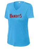Midwest Bandits Ladies Drifit V-Neck Tee