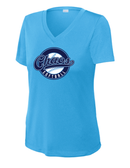 Chaos Softball Ladies Drifit V-Neck Tee