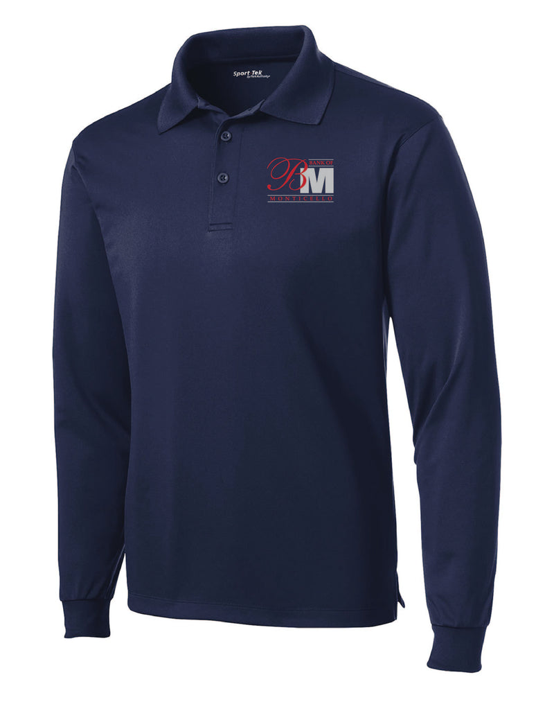 Bank of Monticello Drifit Long Sleeve Polo