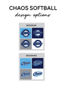 Chaos Softball Ladies Drifit V-Neck Tee