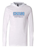 Chaos Softball Jersey Hooded Long Sleeve Tee