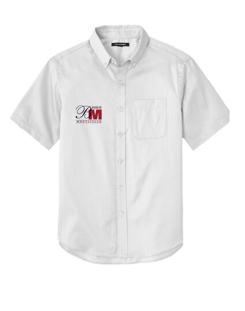 Bank of Monticello Short Sleeve Twill Shirt