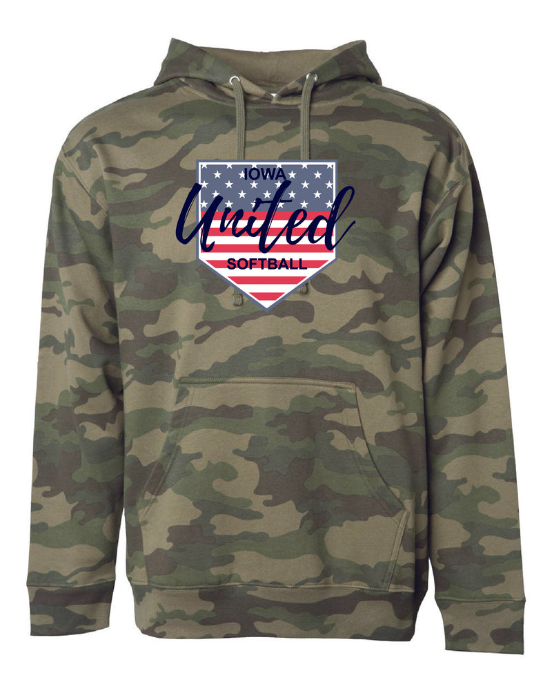 Iowa United Softball Camouflage Hoodie