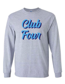 Club Four Volleyball Script Long Sleeve Tee