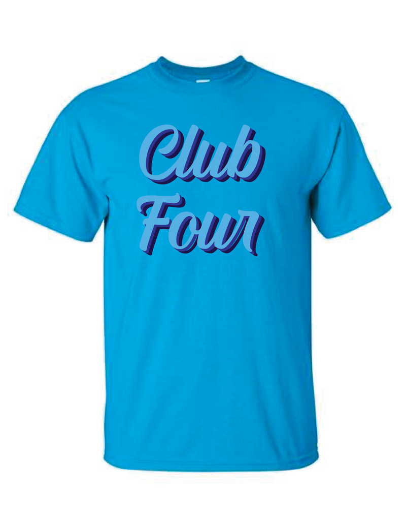 Club Four Volleyball Script T-Shirt