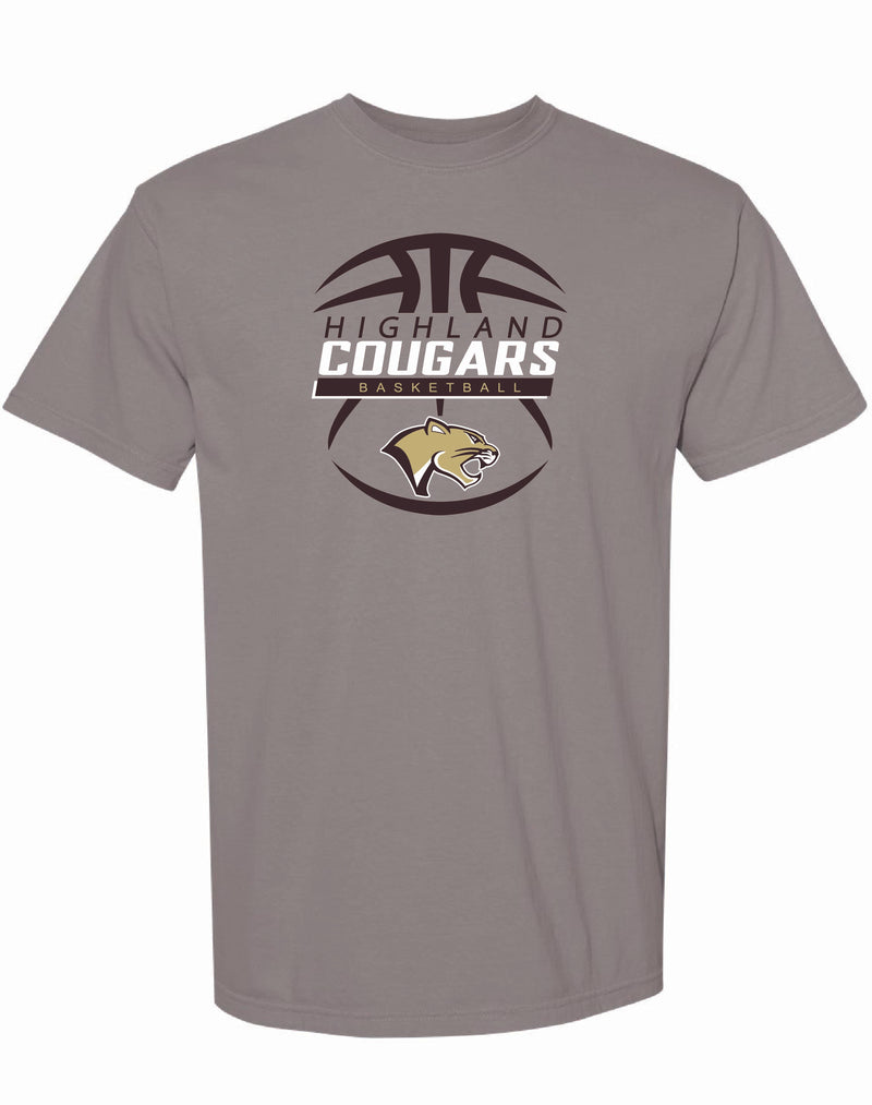 Highland Boys Basketball 2025 Comfort Color Tee