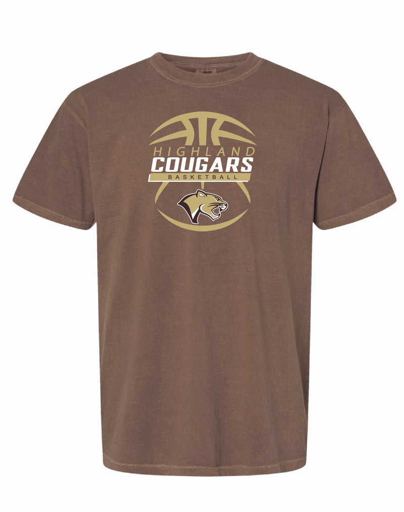 Highland Boys Basketball 2025 Comfort Color Tee