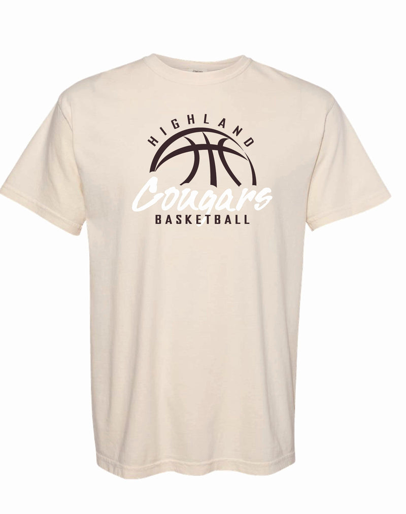 Highland Boys Basketball 2025 Comfort Color Tee