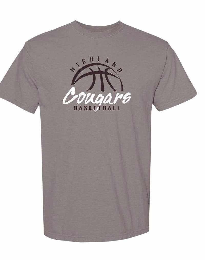 Highland Boys Basketball 2025 Comfort Color Tee