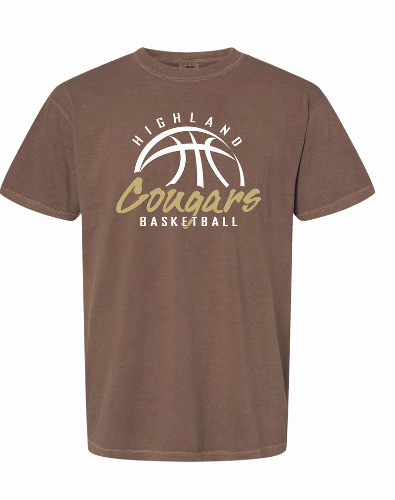 Highland Boys Basketball 2025 Comfort Color Tee