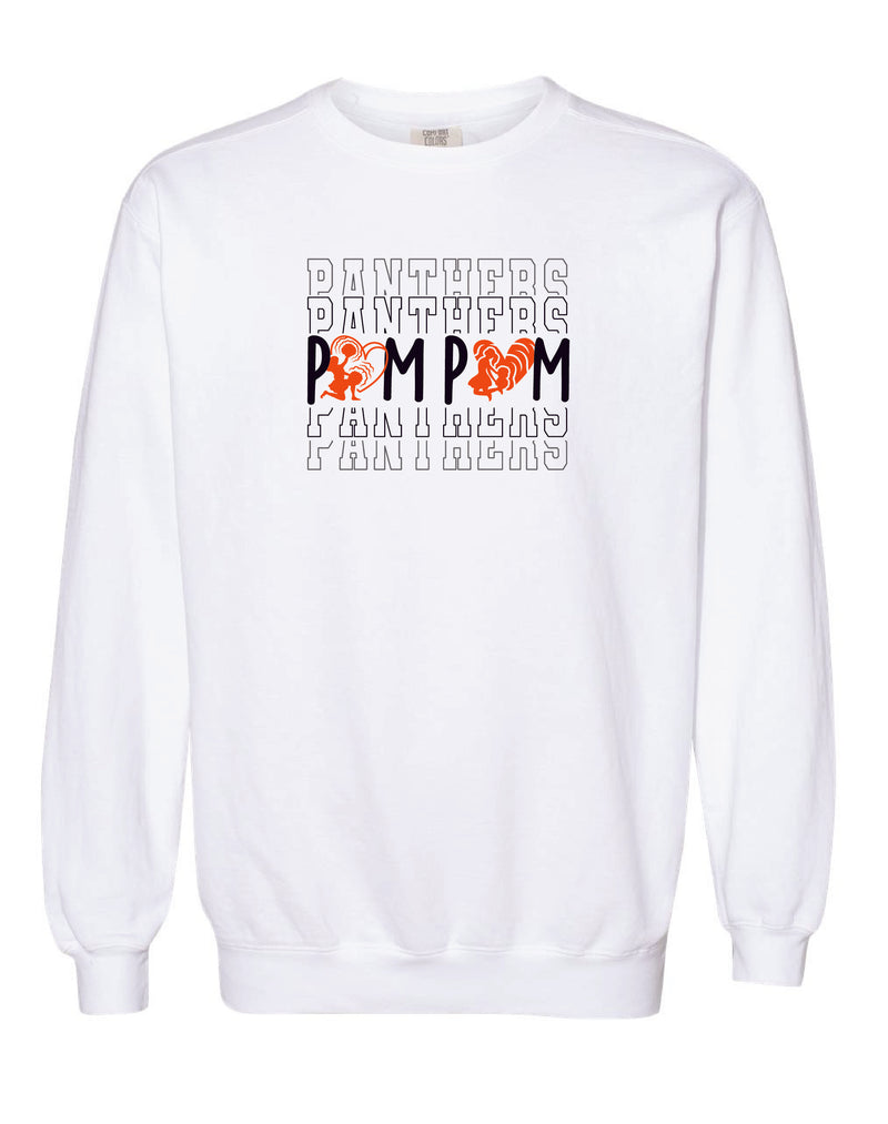 Palmyra Poms Garment-Dyed Crewneck Sweatshirt