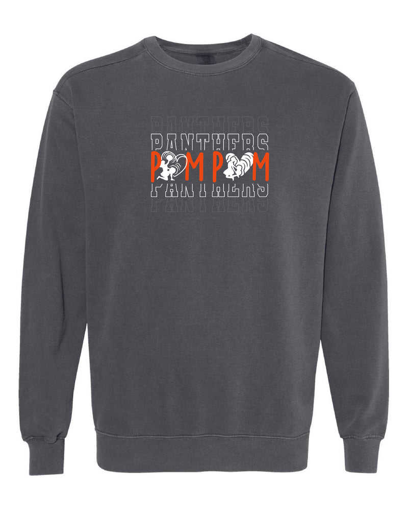 Palmyra Poms Garment-Dyed Crewneck Sweatshirt