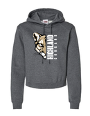 Highland Cougars Women's Crop Hooded Sweatshirt