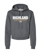 Highland Cougars Women's Crop Hooded Sweatshirt