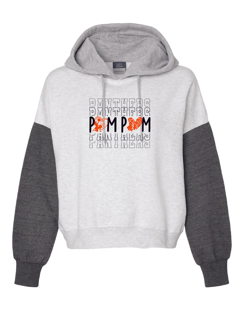 Palmyra Poms Womens Cropped Hoodie