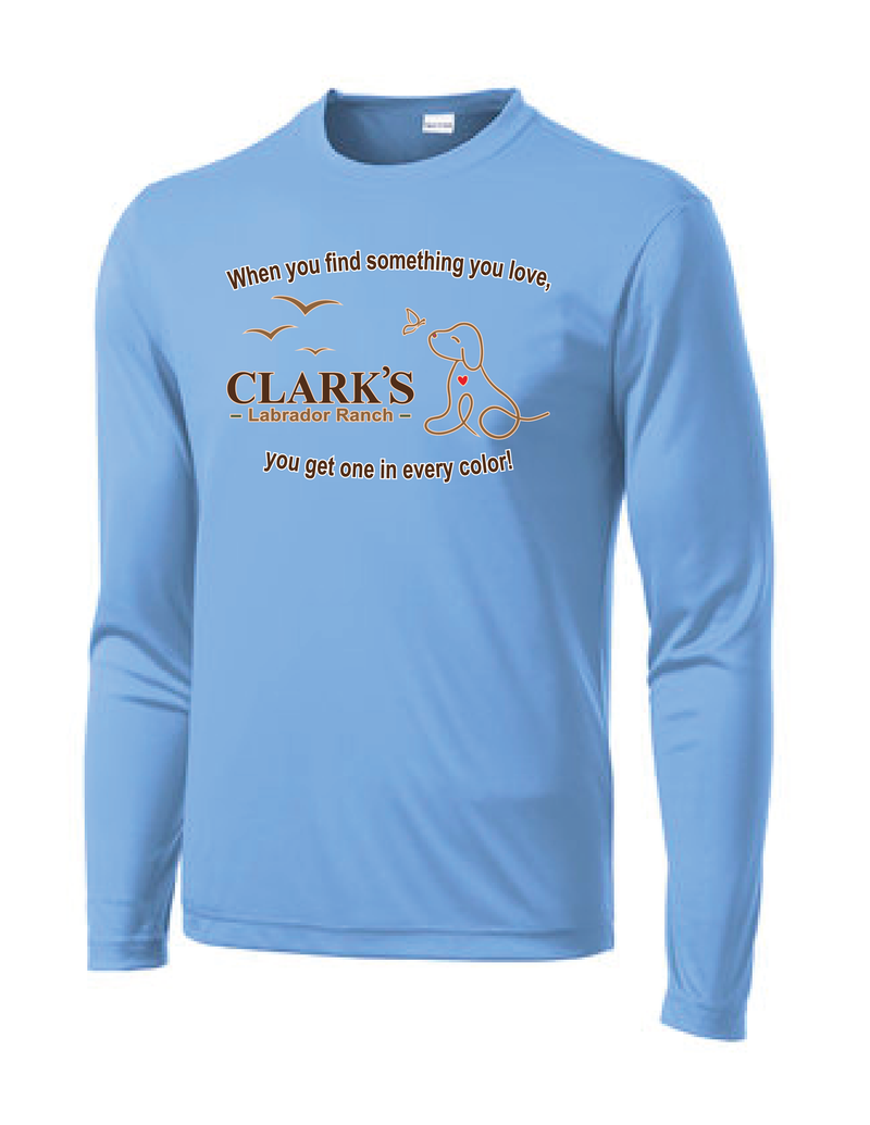 Clark's Labrador Ranch Drifit Long Sleeve Tee