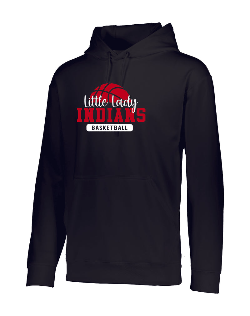 Little Lady Indians Basketball Drifit Hooded Sweatshirt