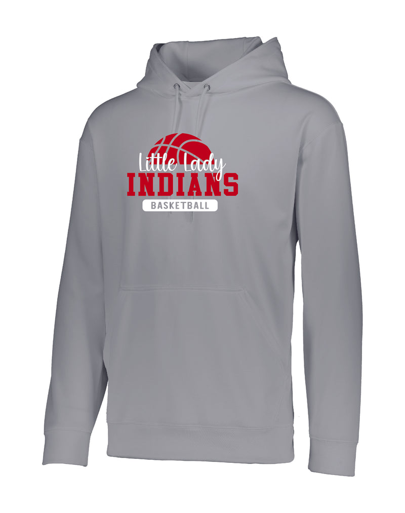 Little Lady Indians Basketball Drifit Hooded Sweatshirt