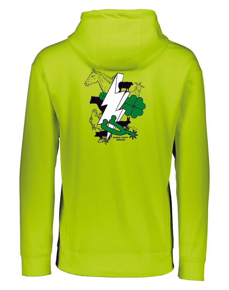 Silver Spurs 4H Drifit Hooded Sweatshirt