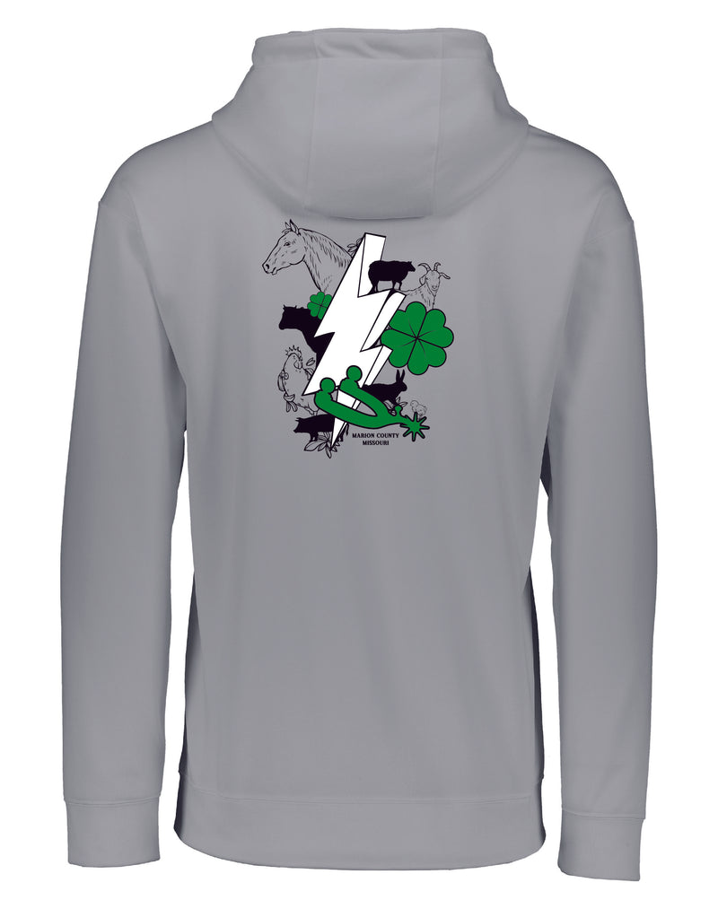 Silver Spurs 4H Drifit Hooded Sweatshirt