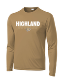 Highland Cougars Drifit Long Sleeve Tee