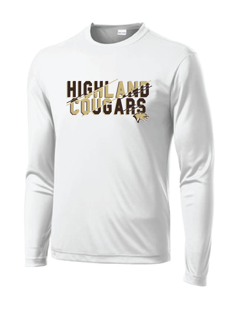 Highland Cougars Drifit Long Sleeve Tee