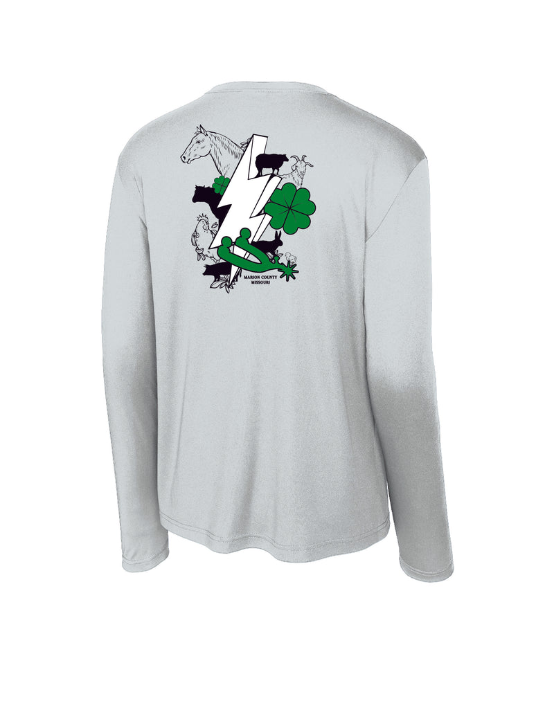 Silver Spurs 4H Drifit Long Sleeve T-Shirt