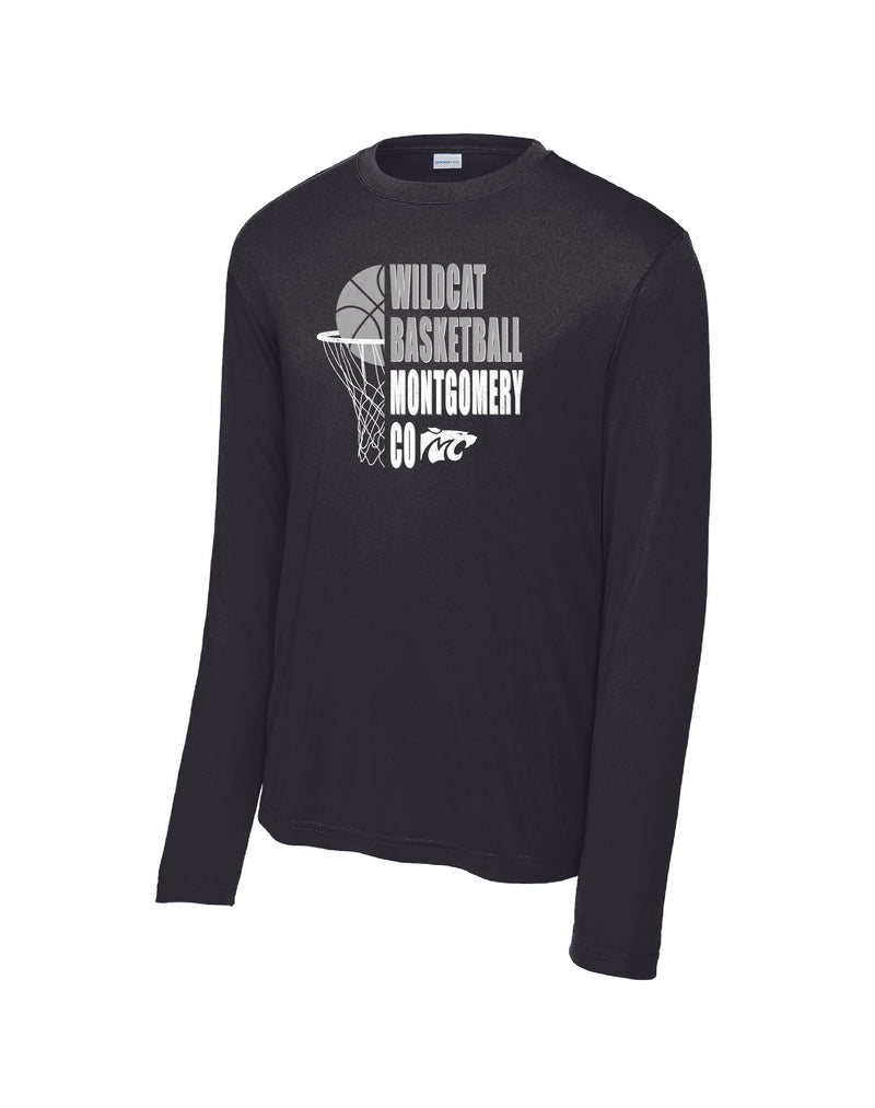 Montgomery County Basketball Drifit Long Sleeve T-Shirt