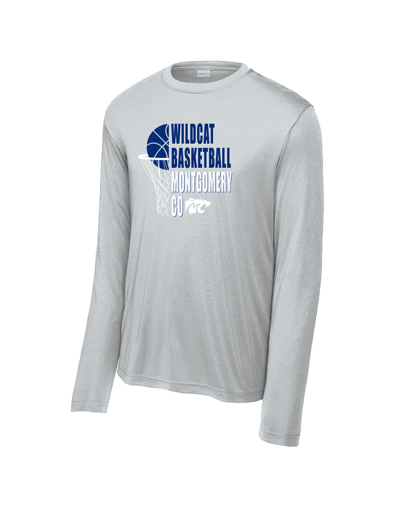 Montgomery County Basketball Drifit Long Sleeve T-Shirt