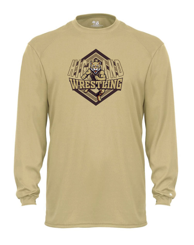 Highland Wrestling Drifit Long Sleeve T-Shirt