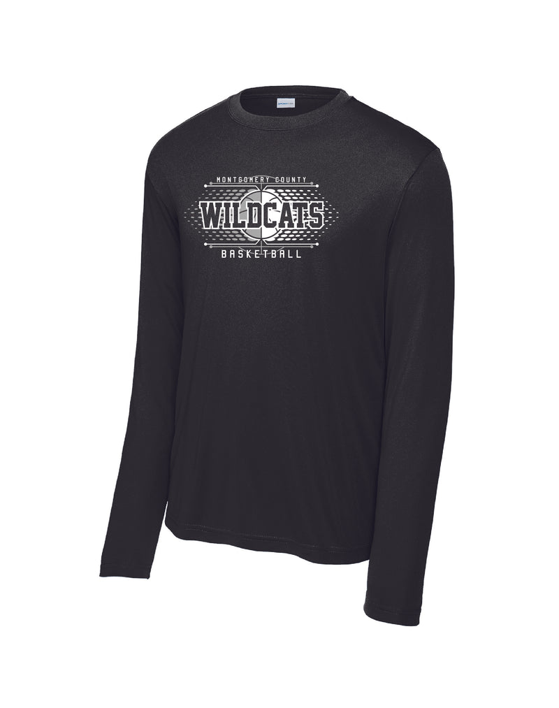 Montgomery County Basketball Drifit Long Sleeve T-Shirt