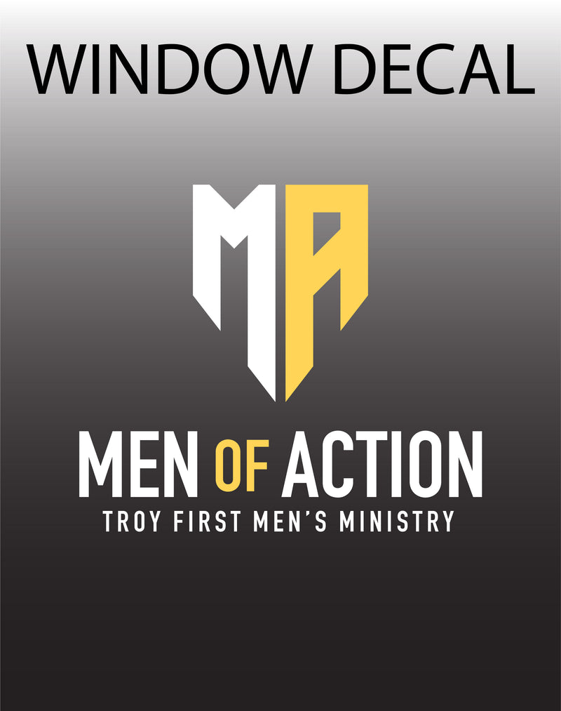 TFBC Men Of Action Window Decal