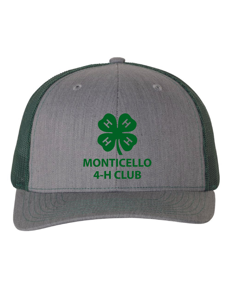 Monticello 4-H Club Snapback Trucker Hat