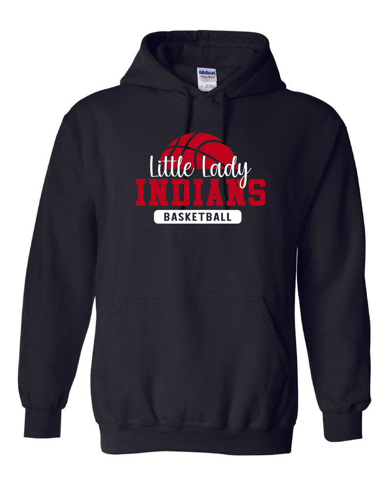 Little Lady Indians Basketball Hooded Sweatshirt