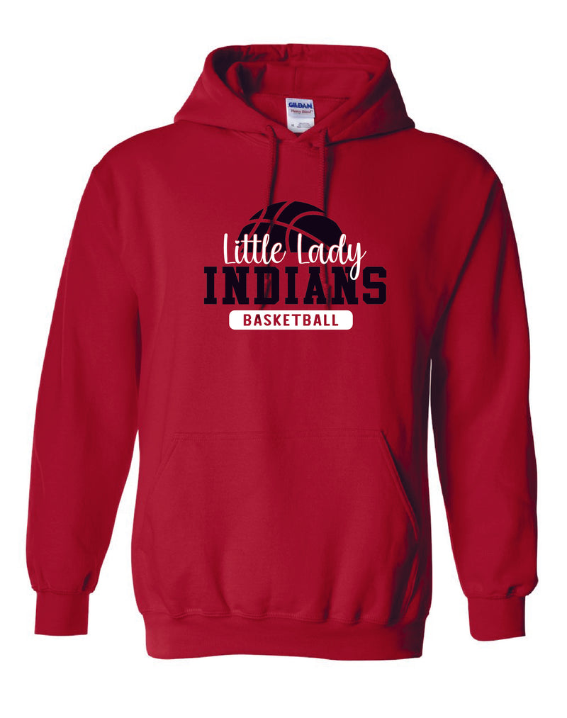 Little Lady Indians Basketball Hooded Sweatshirt