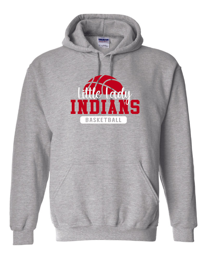 Little Lady Indians Basketball Hooded Sweatshirt