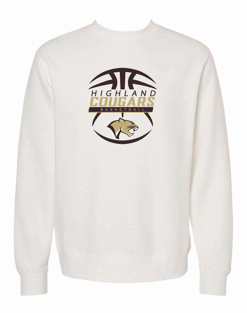 Highland Boys Basketball 2025 Pigmented Dyed Crewneck