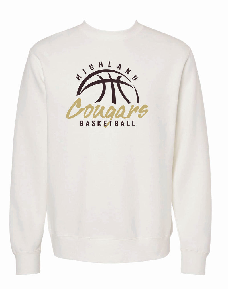 Highland Boys Basketball 2025 Pigmented Dyed Crewneck